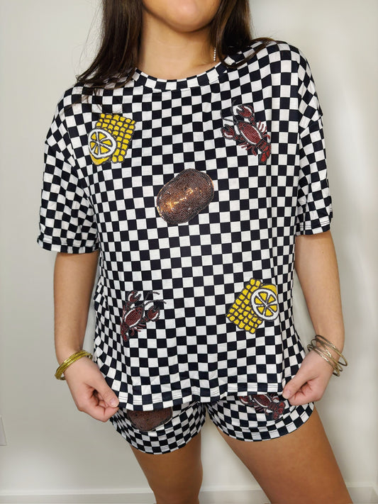 Crawfish + Checkers Weekend Set