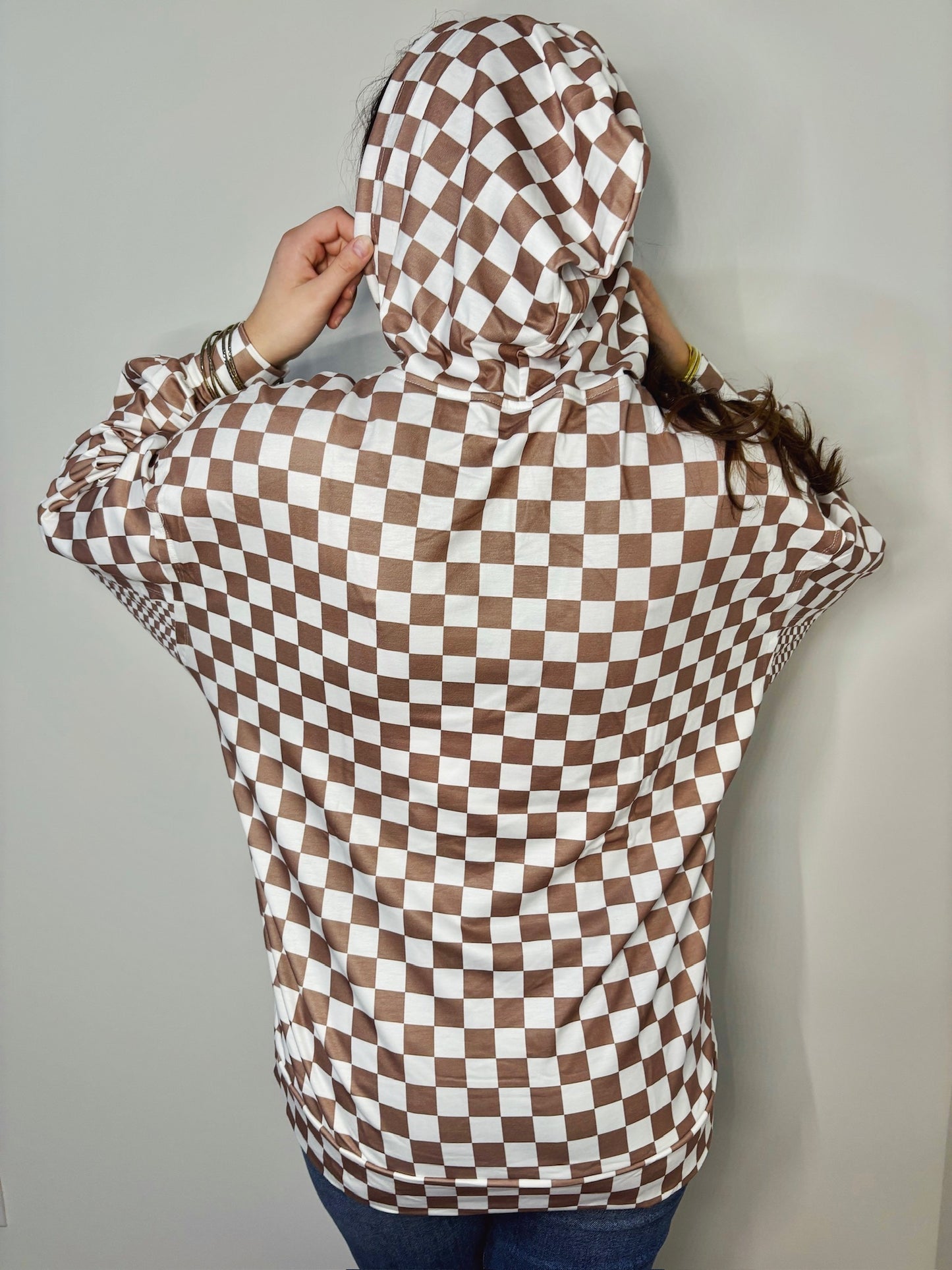 Pit Row Check Hoodie